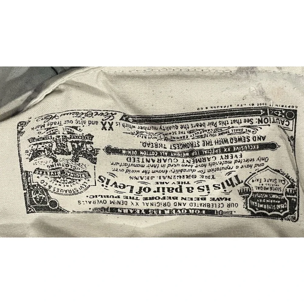 Vtg Levi’s 501 Button Fly Straight Leg Jeans 36x30 Made In Haiti
